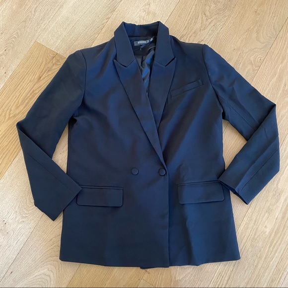Missguided Jackets & Blazers - Missguided Oversized Blazer in Black Size US2